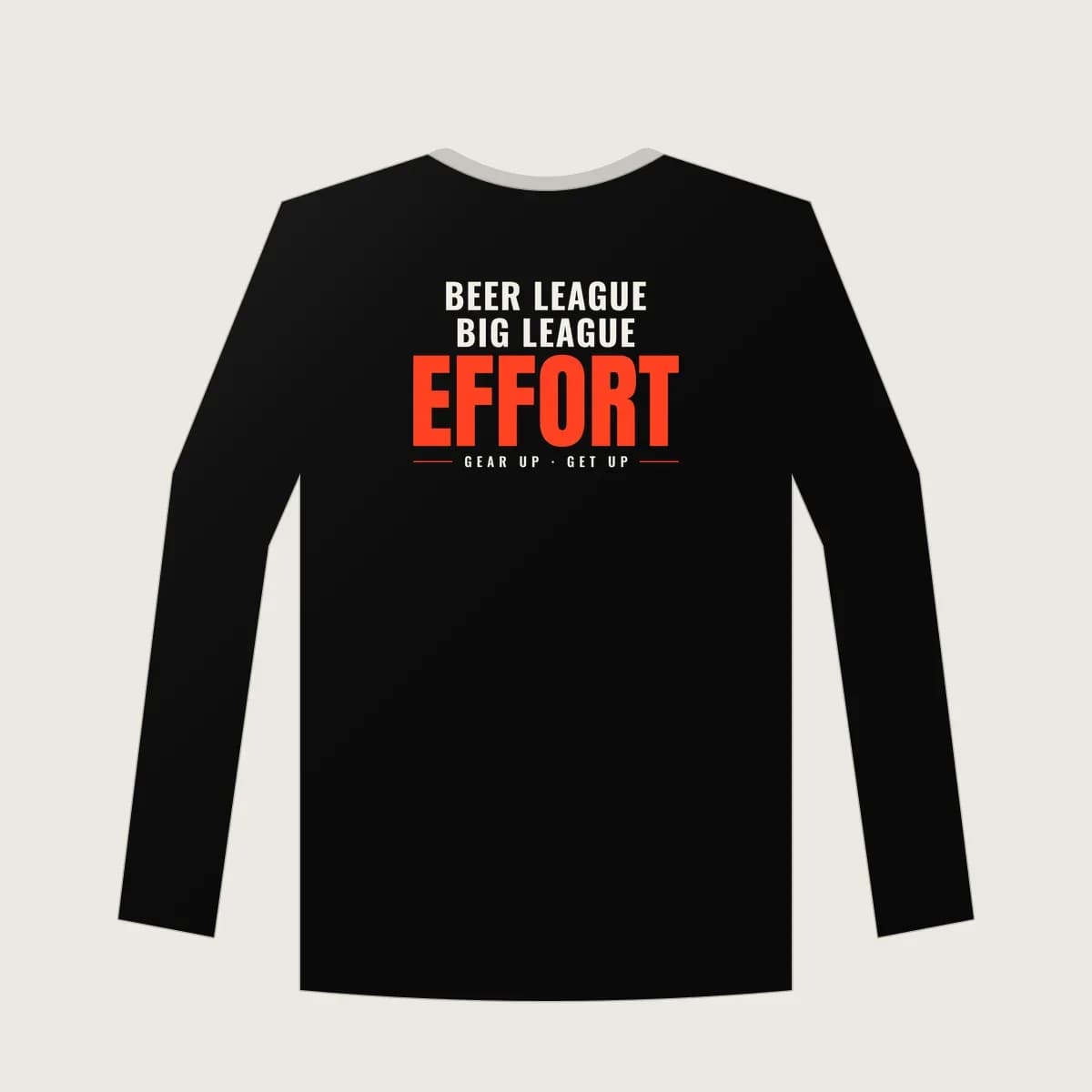 Beer League, Big League Effort Crewneck in Black