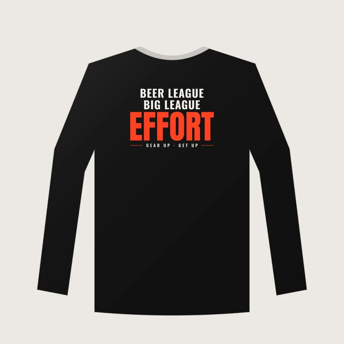 Beer League, Big League Effort Long Sleeve in Black