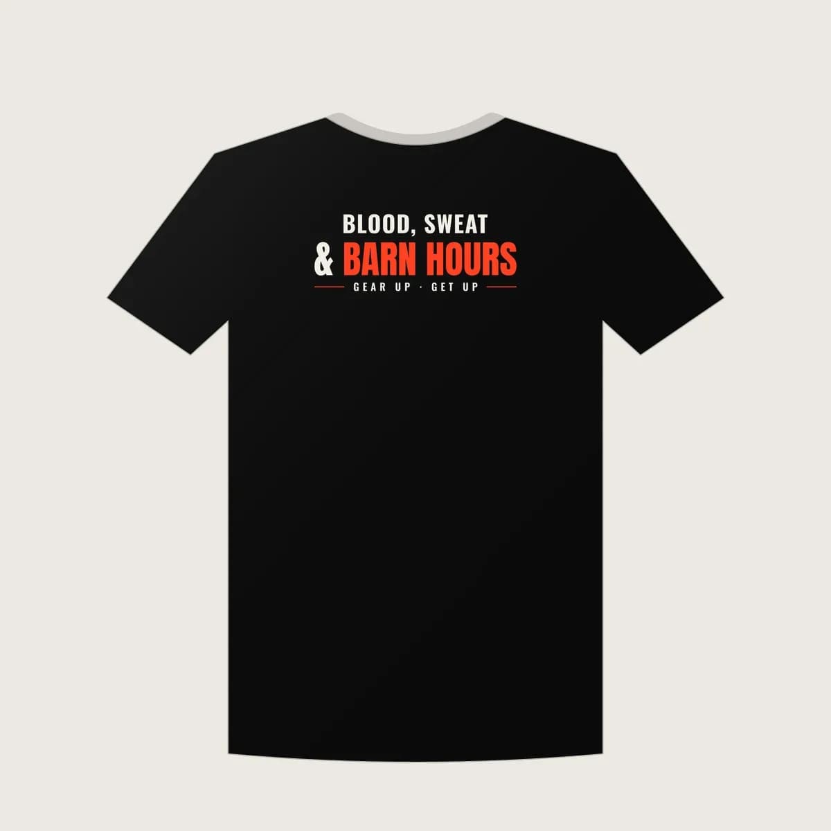 Blood, Sweat and Barn Hours Classic Tee in Black