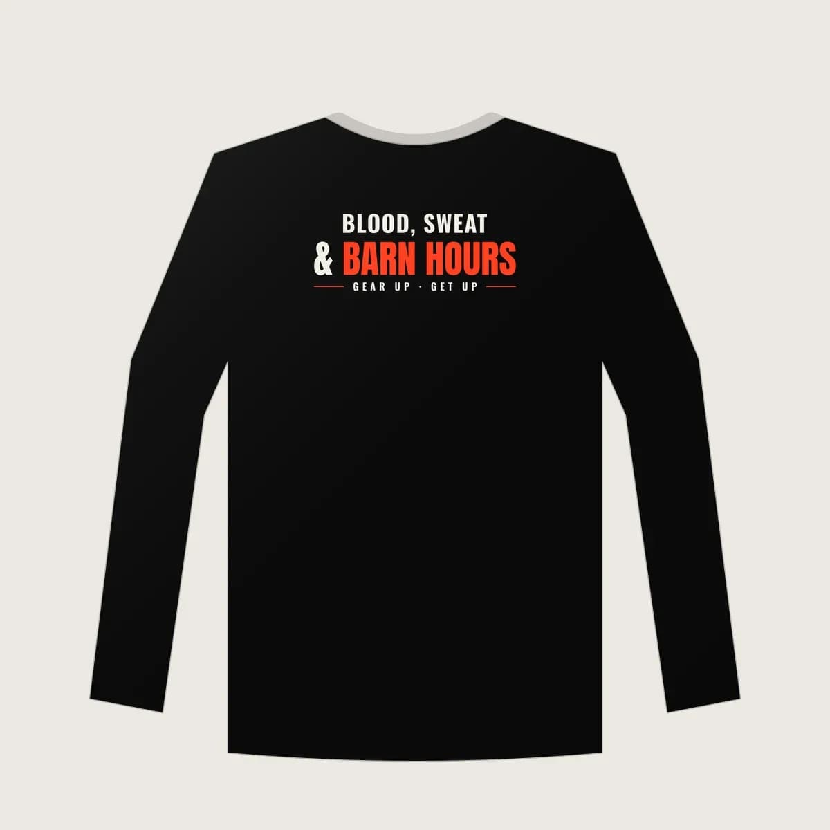 Blood, Sweat and Barn Hours Crewneck in Black