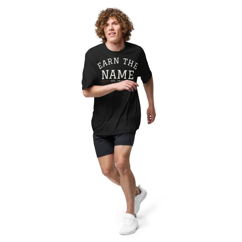 Earn the Name Performance Tee in Black