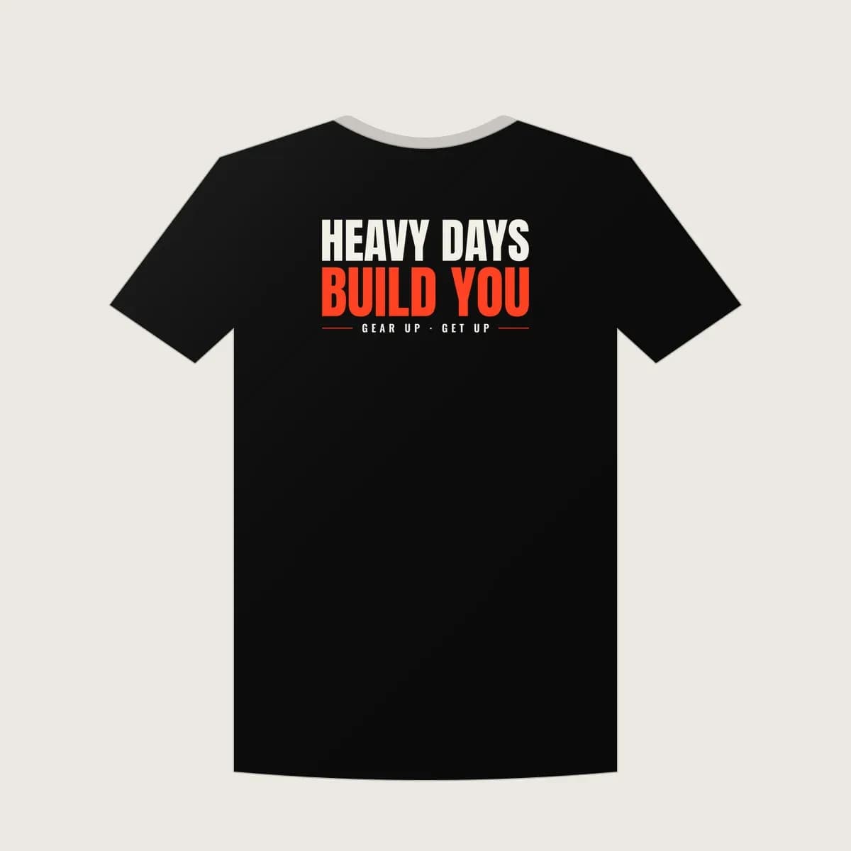 Heavy Days Build You Classic Tee in Black