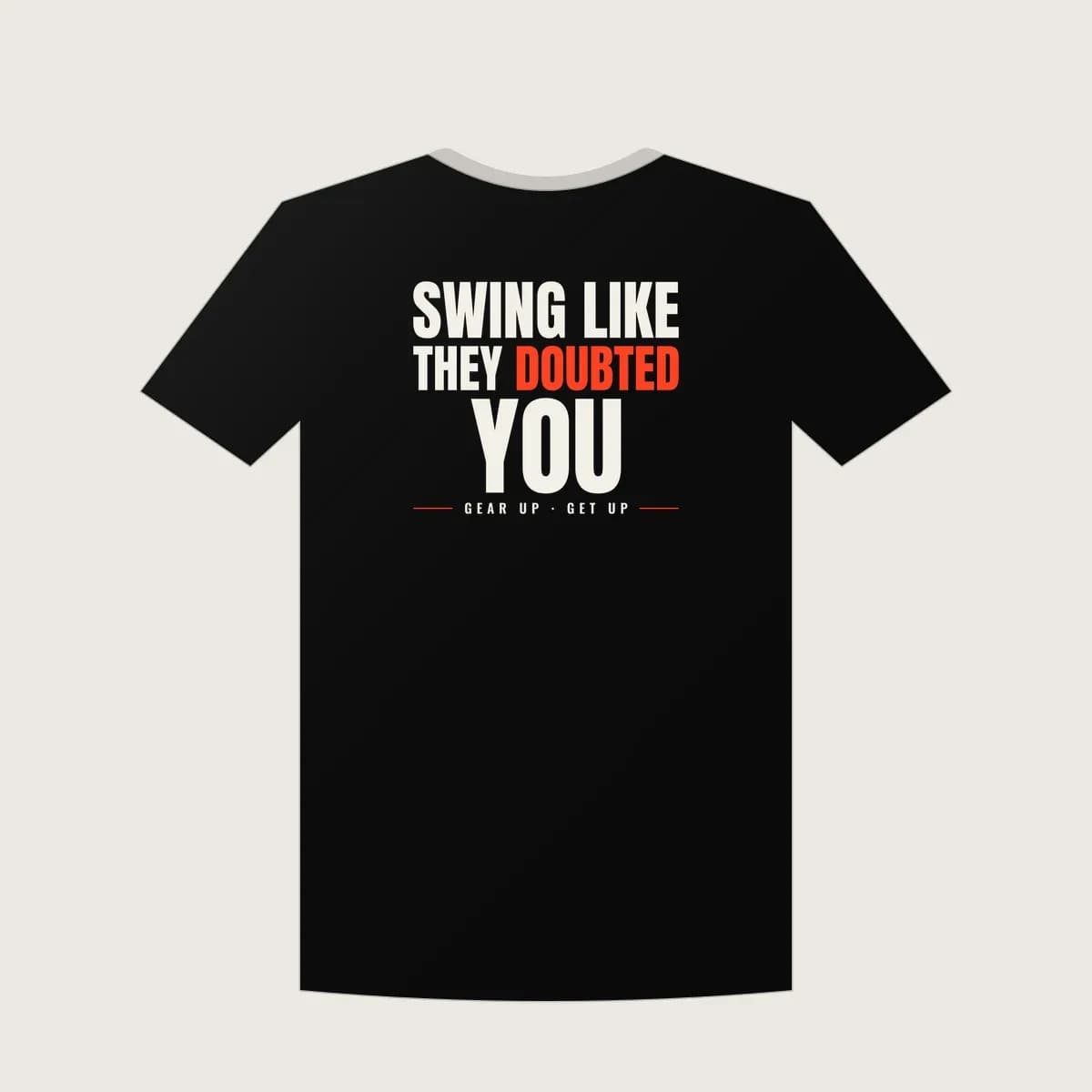 Swing Like They Doubted You Classic Tee in Black