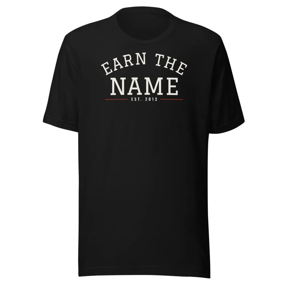 Earn the Name Classic Tee in Black