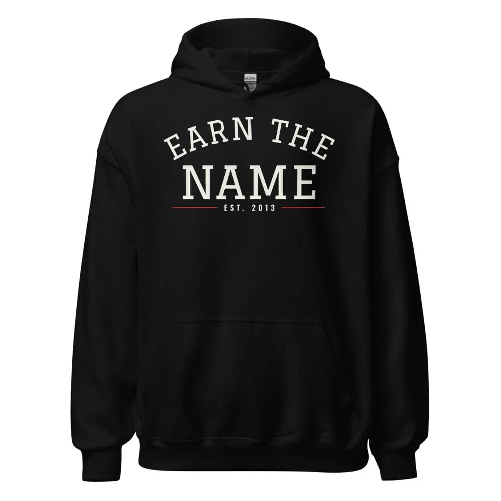 Earn the Name Heavyweight Hoodie in Black