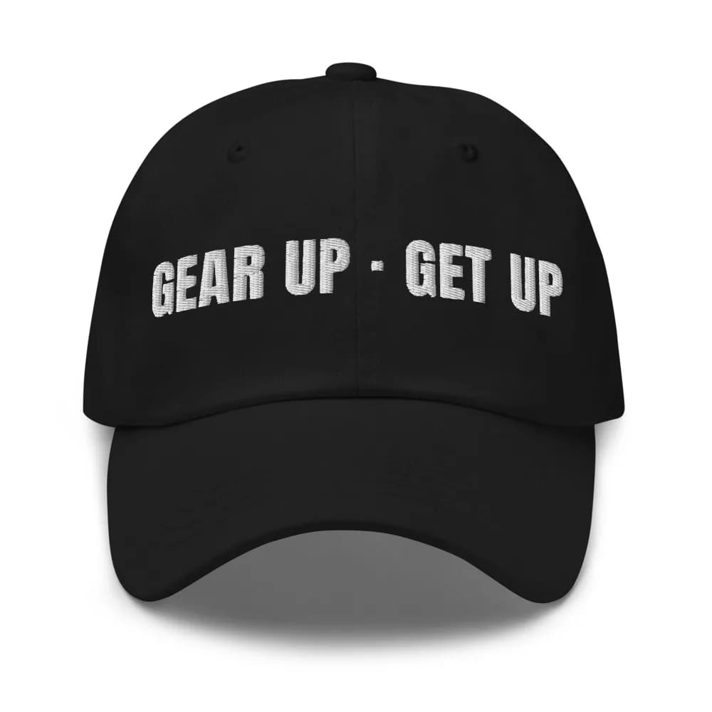 Higher Than Yesterday Dad Hat in Black
